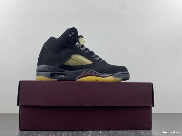 Jordan 5 Black Maniere x A Air Ma FD1330-001 0715